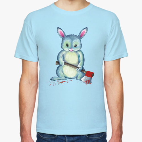 Футболка с принтом Зайка с топором