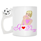 Кружка с футбольным мячиком