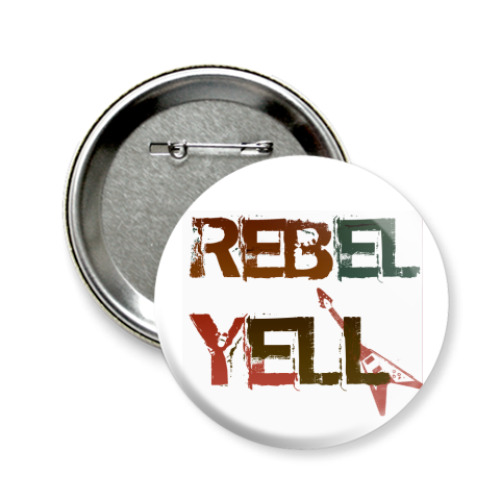 Значок 58мм Rebel yell