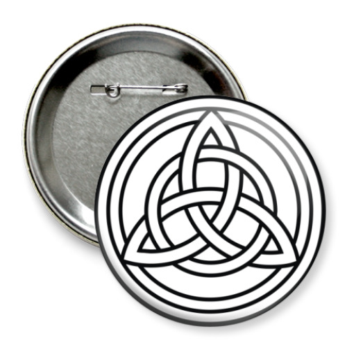 Значок 75мм с принтом Триада