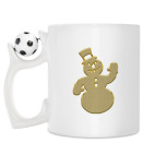 Кружка с футбольным мячиком