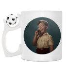 Кружка с футбольным мячиком