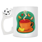 Кружка с футбольным мячиком