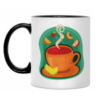 Кружка двухцветная