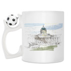 Кружка с футбольным мячиком