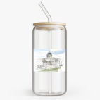 Банка с бамбуковой крышкой