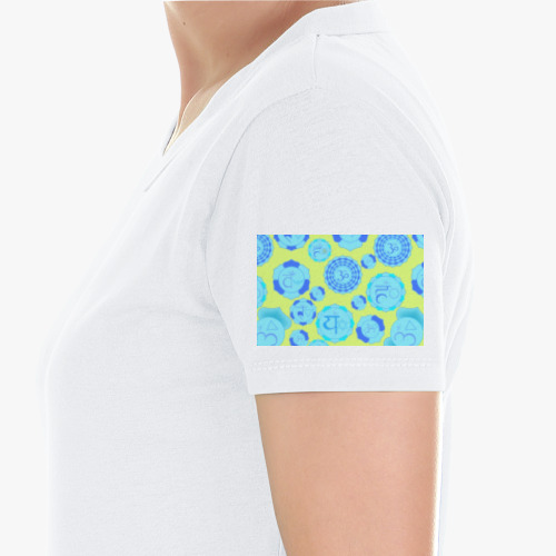 Женская спортивная футболка с принтом Yoga meditation