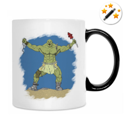 Кружка-хамелеон с принтом супермутант