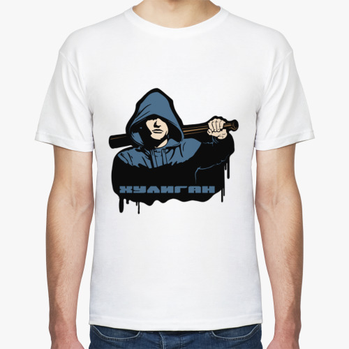 Футболка с принтом Хулиган