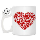 Кружка с футбольным мячиком