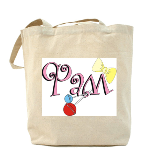 Сумка шоппер с принтом ФАМ