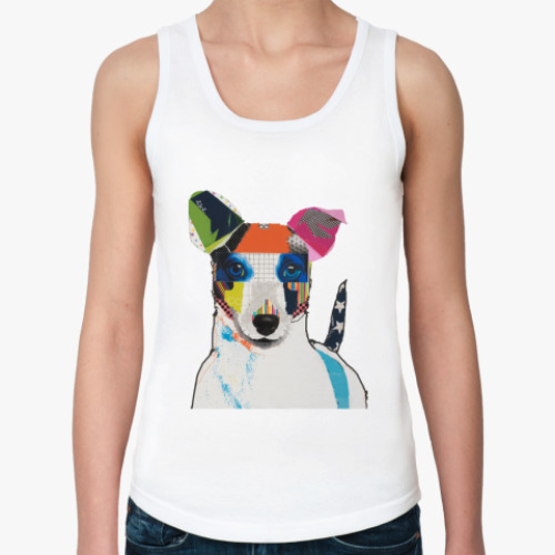 Женская майка с принтом Dog