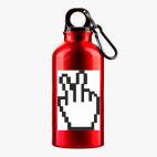 Металлическая бутылка 400 мл UV-DTF