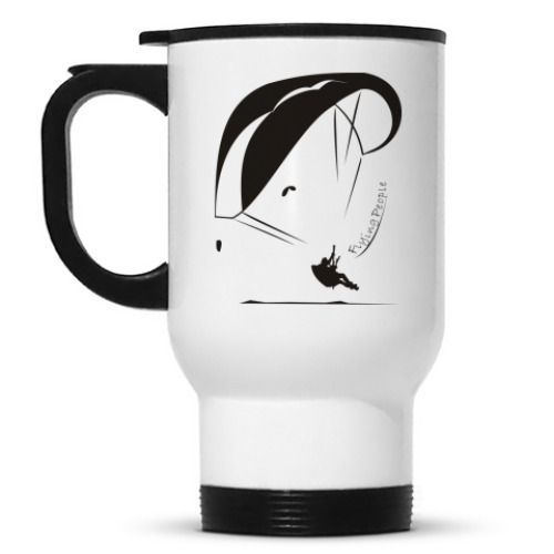 Кружка-термос с принтом Парапланерист