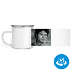 Кружка металлическая белая (круговая запечатка)