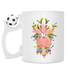 Кружка с футбольным мячиком