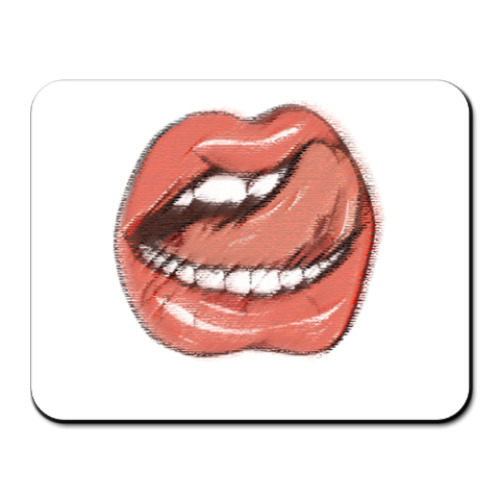 Коврик для мыши Губы и язык