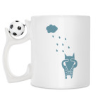Кружка с футбольным мячиком