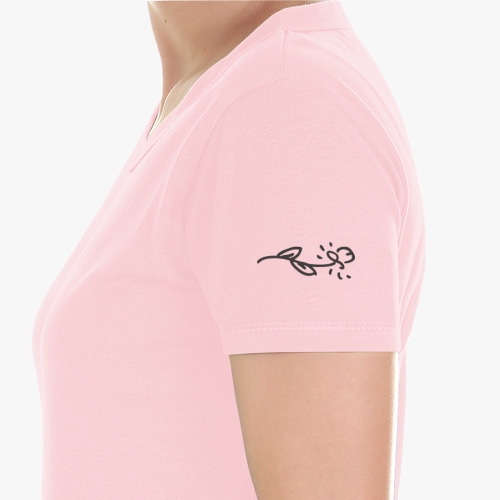 Женская футболка с принтом Цветочки