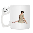 Кружка с футбольным мячиком