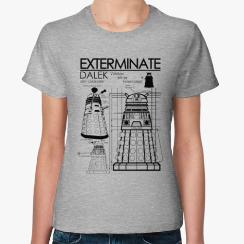 Женская футболка Dalek plan