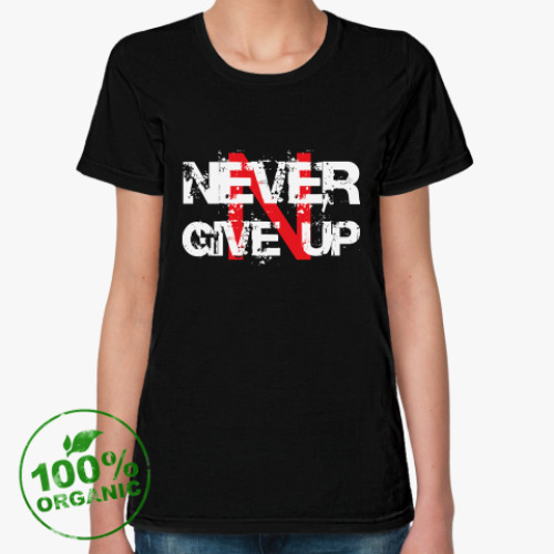 Женская футболка из органик-хлопка с принтом Motivation