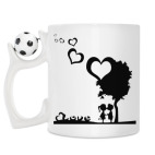 Кружка с футбольным мячиком