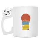 Кружка с футбольным мячиком