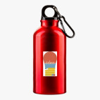 Металлическая бутылка 400 мл UV-DTF