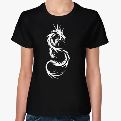 Женская футболка с принтом Дракон