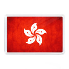 Магнит 7,5 x 5,1 см Флаг Гонконга