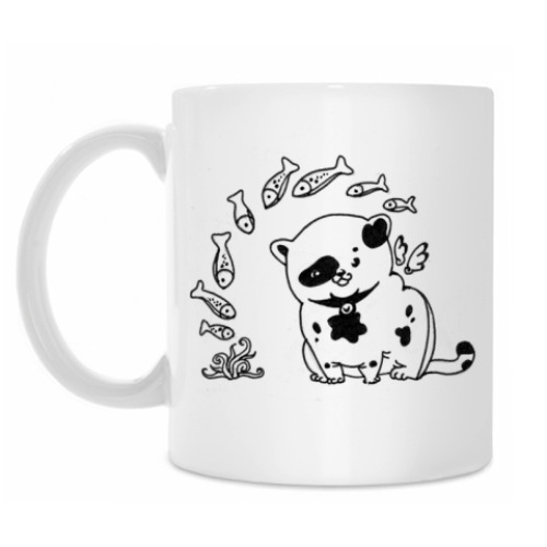 Кружка с принтом Кошачьи боги