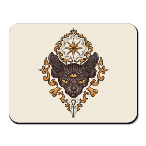 Коврик для мыши с принтом Кот