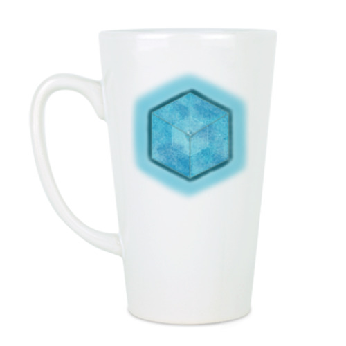 Чашка Латте с принтом Тессеракт