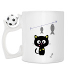Кружка с футбольным мячиком