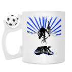 Кружка с футбольным мячиком