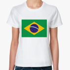 Классическая женская футболка  Бразилия