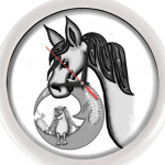 Ежик на луне и лошадка в туман