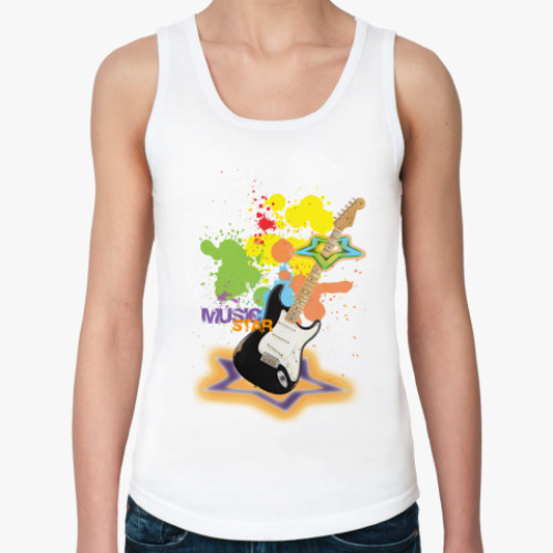 Женская майка Звезда музыки