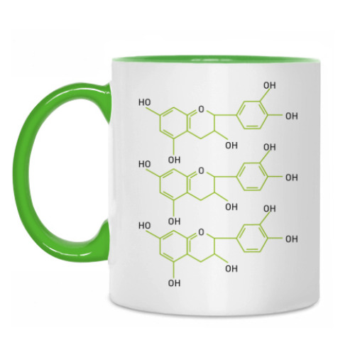 Кружка с принтом Зеленый чай