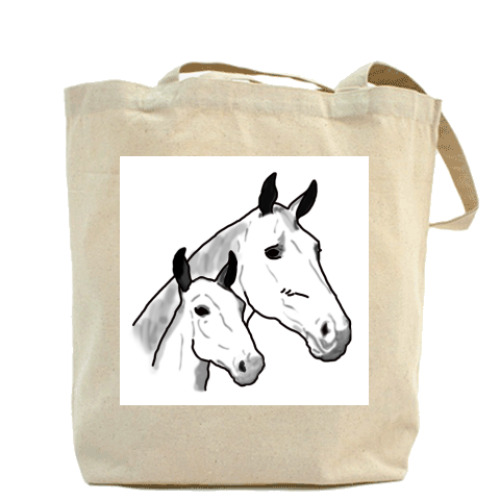 Сумка шоппер Лошади