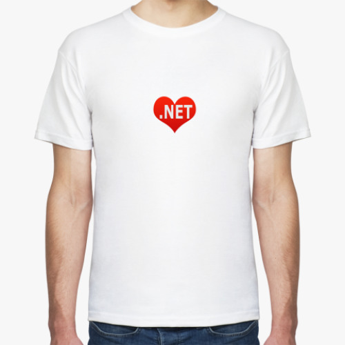 Футболка с принтом  I love .NET