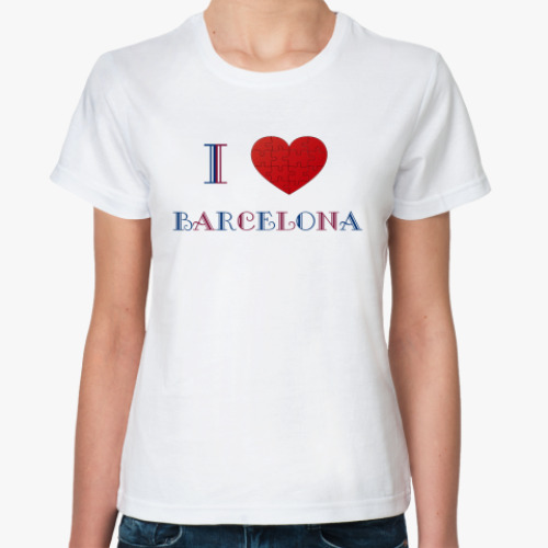 Классическая футболка Barcelona Love