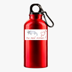 Металлическая бутылка 400 мл UV-DTF