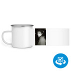 Кружка металлическая белая (круговая запечатка)