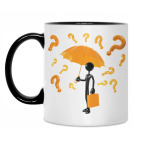 Кружка двухцветная