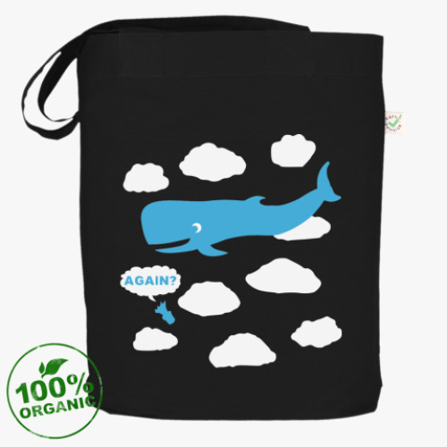 Сумка шоппер с принтом 'Кашалот'