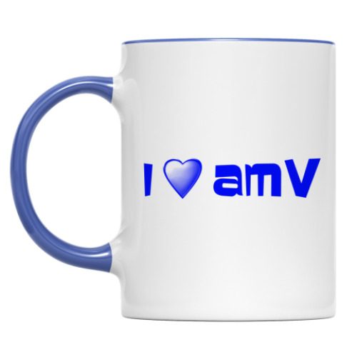 Кружка с принтом Люблю AMV