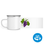 Кружка металлическая белая (круговая запечатка)