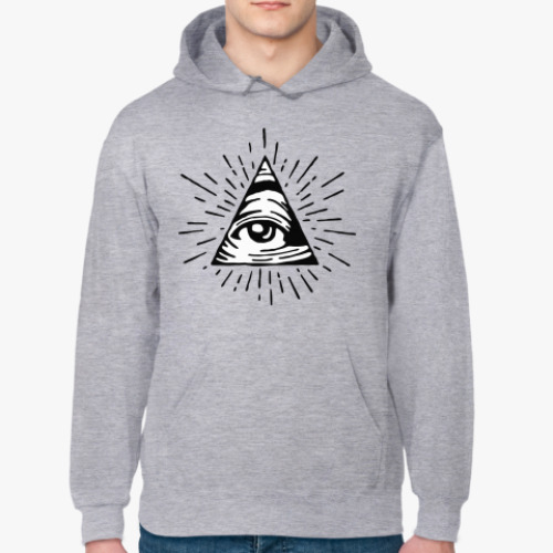 Толстовка худи с принтом Глаз